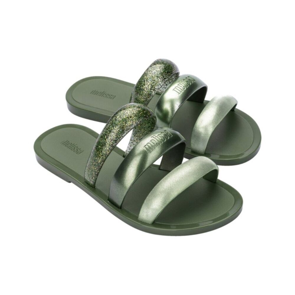 Melissa Shoes Eclipse Slide, Silver